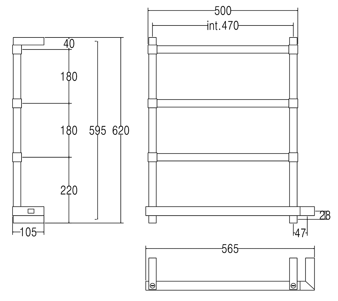 Margaroli Panorama 842 BOX Полотенцесушитель электрический