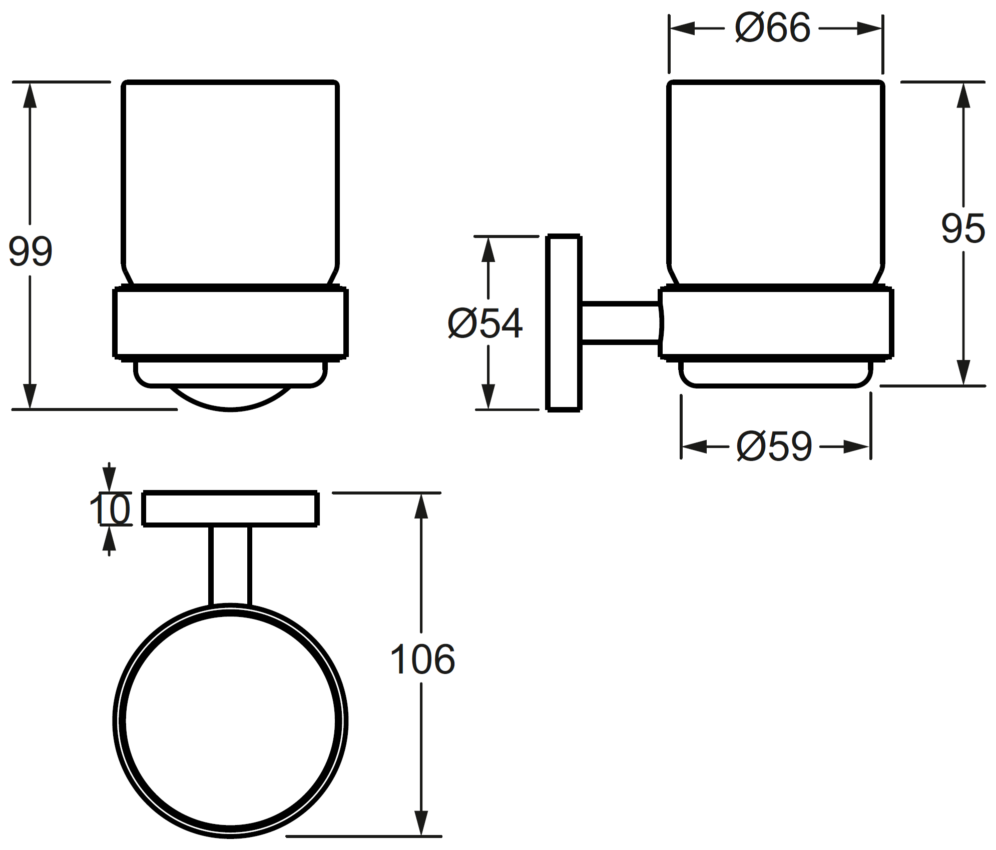 Grohe Essentials 40447 001 Стакан с держателем