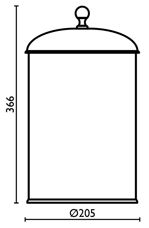 Bagno&Associati Regency 93.50.92  Ведро с крышкой (бронза)