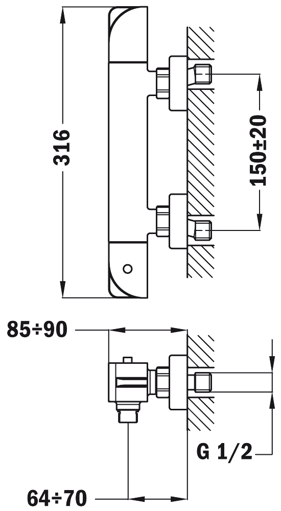 Teka Soller 85.201.02.00 Термосмеситель душевой