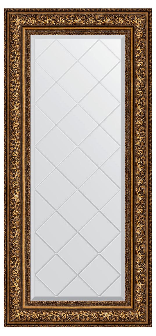 Evoform Exclusive-G BY4083 Зеркало с гравировкой в багетной раме 60x130