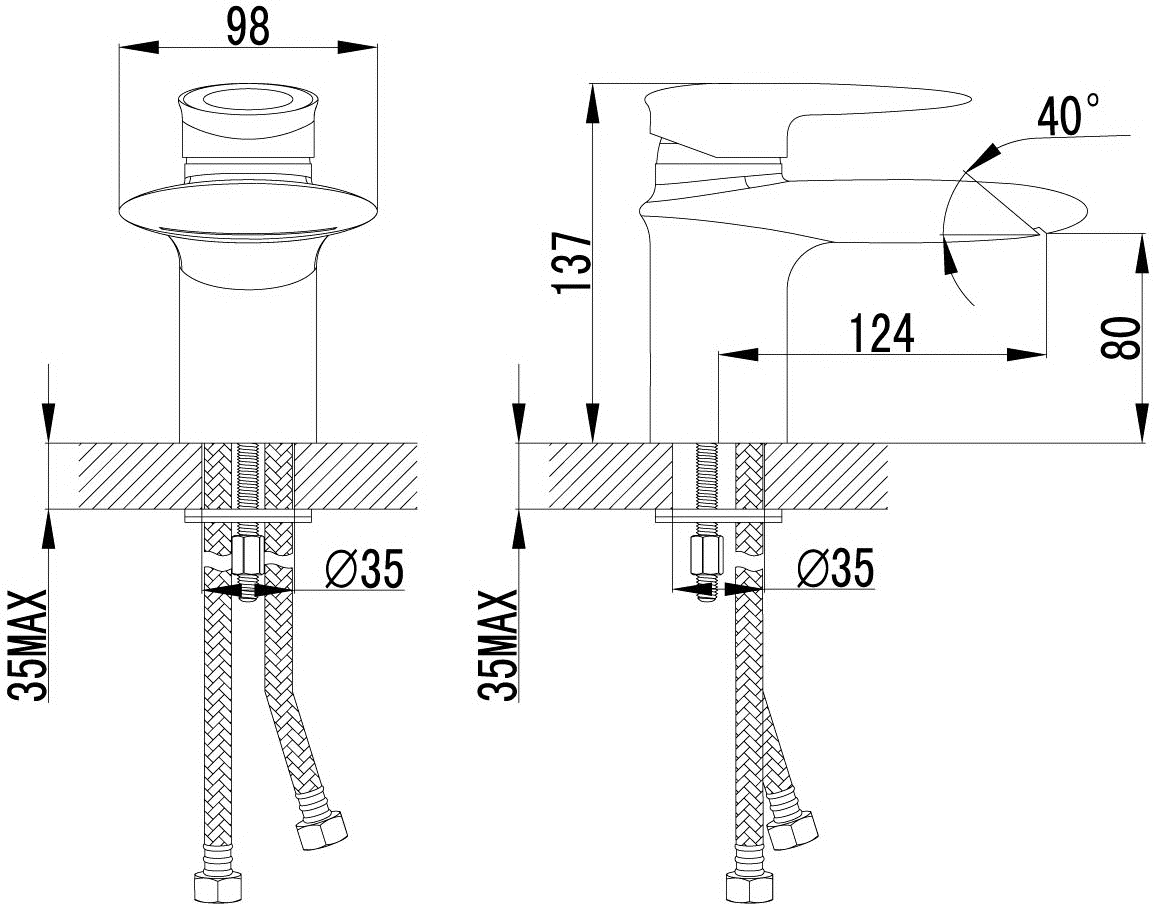 Lemark Status LM4446C Смеситель для раковины