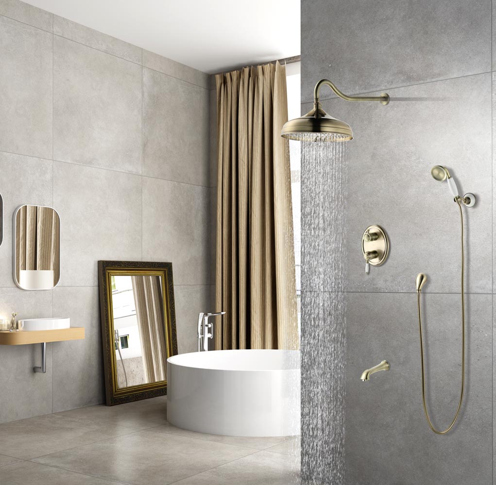 Lemark Villa LM4822B Смеситель встраиваемый для ванны (бронза)