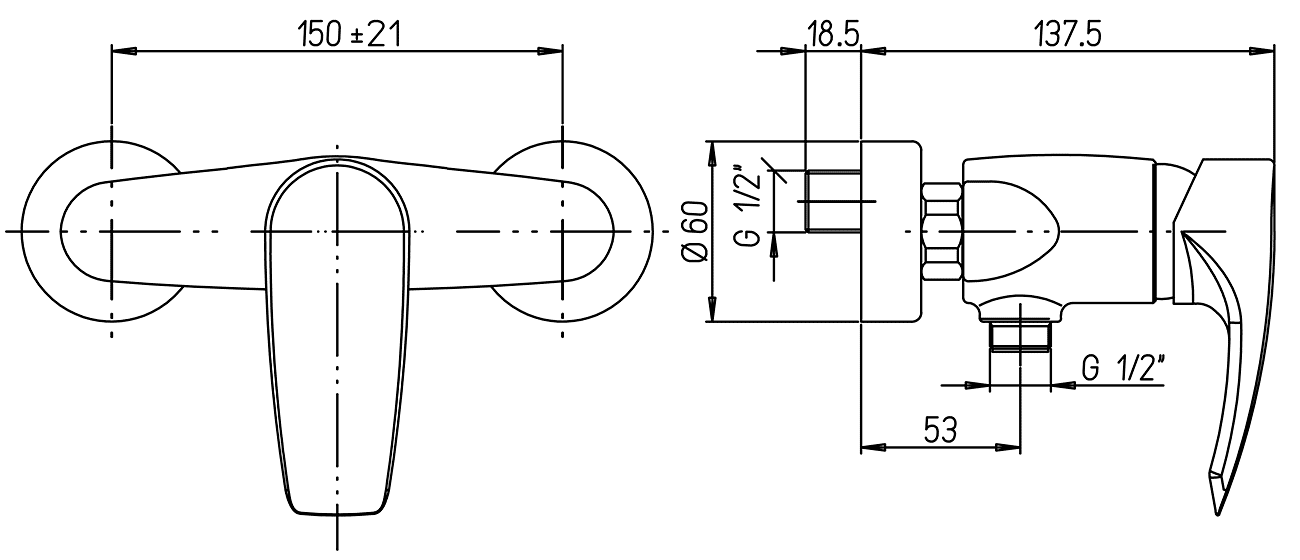 Paini Spider SRCR511  Cмеситель душевой