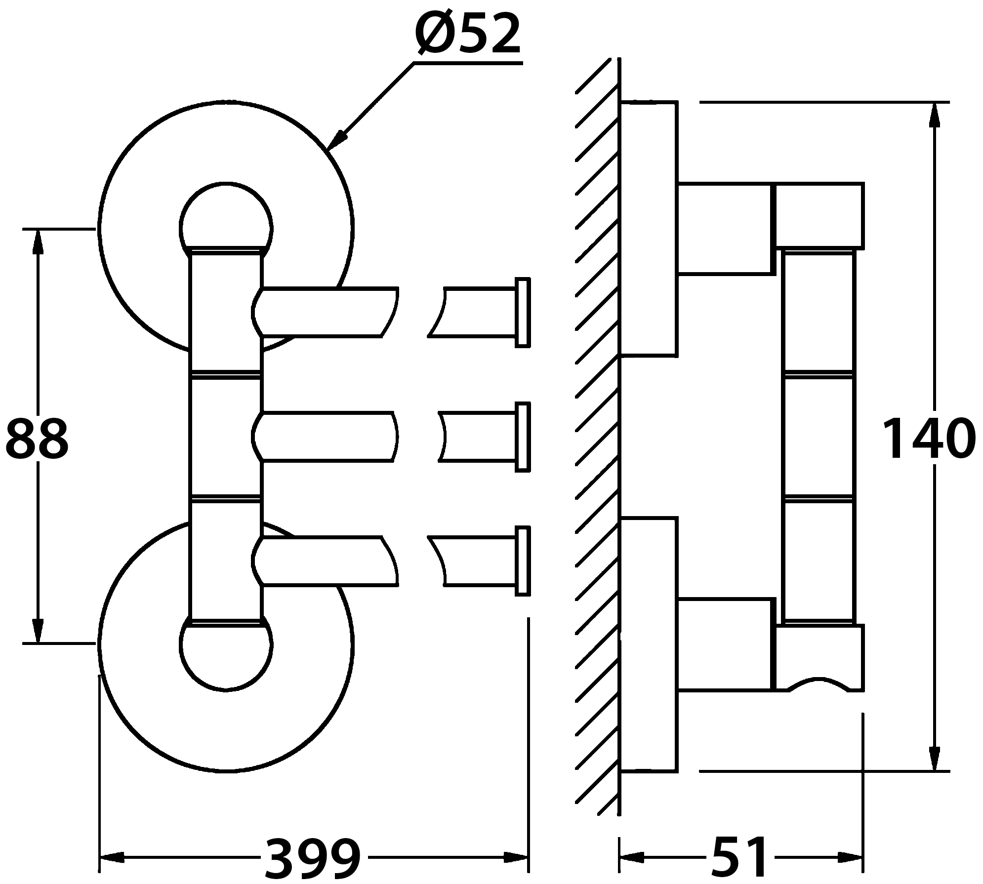 ArtWelle Harmonie HAR024 Полотенцедержатель 3-ой поворотный