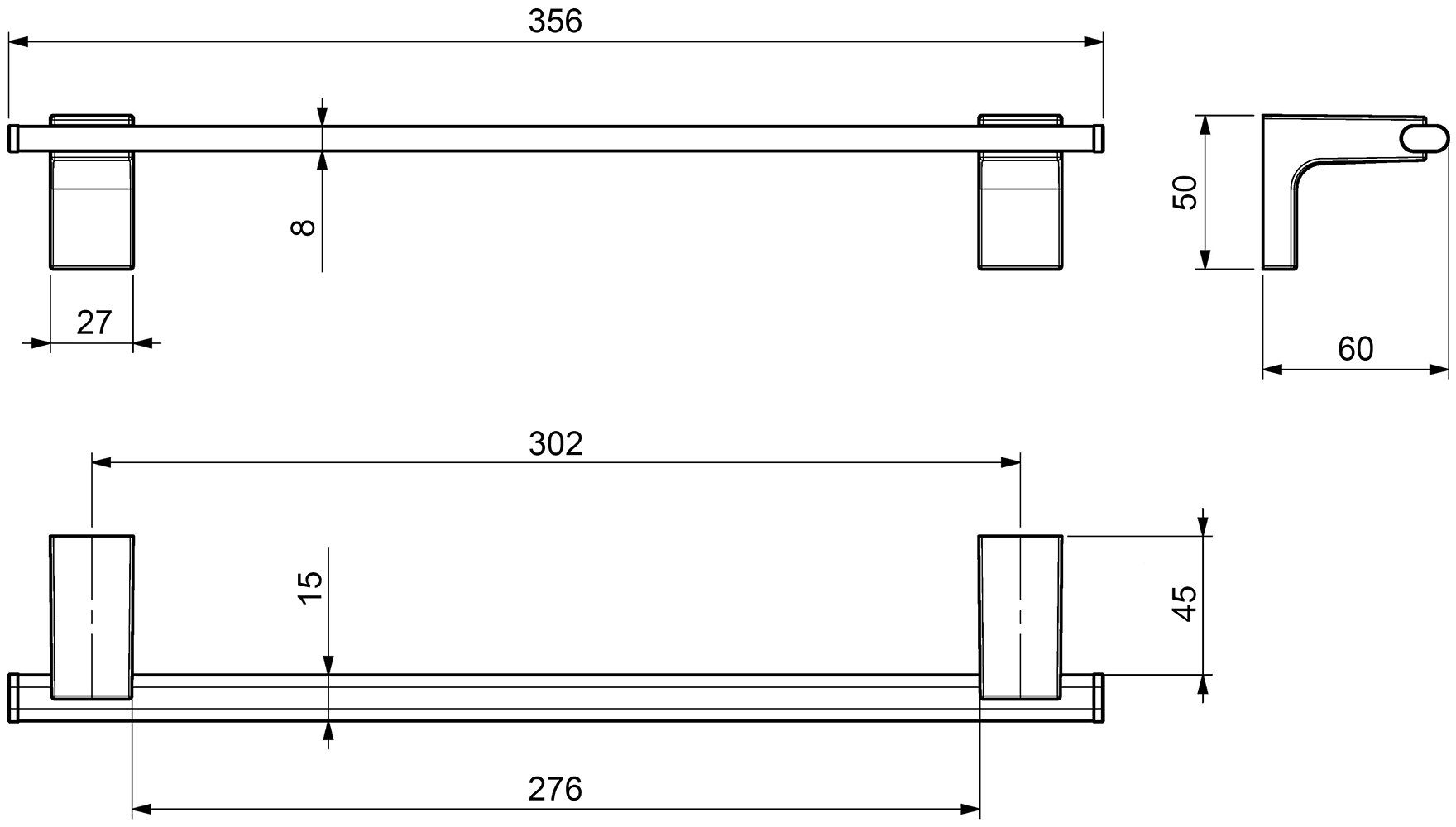Sonia Eletech 113477 Полотенцедержатель 35 см