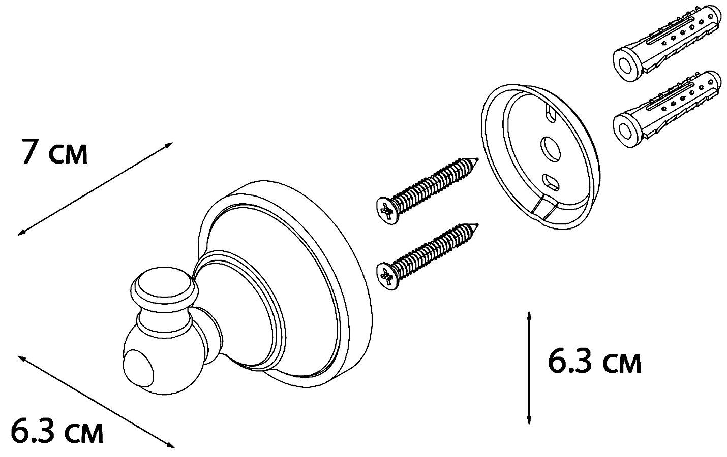 Fixsen Bogema FX-78505 Крючок одинарный