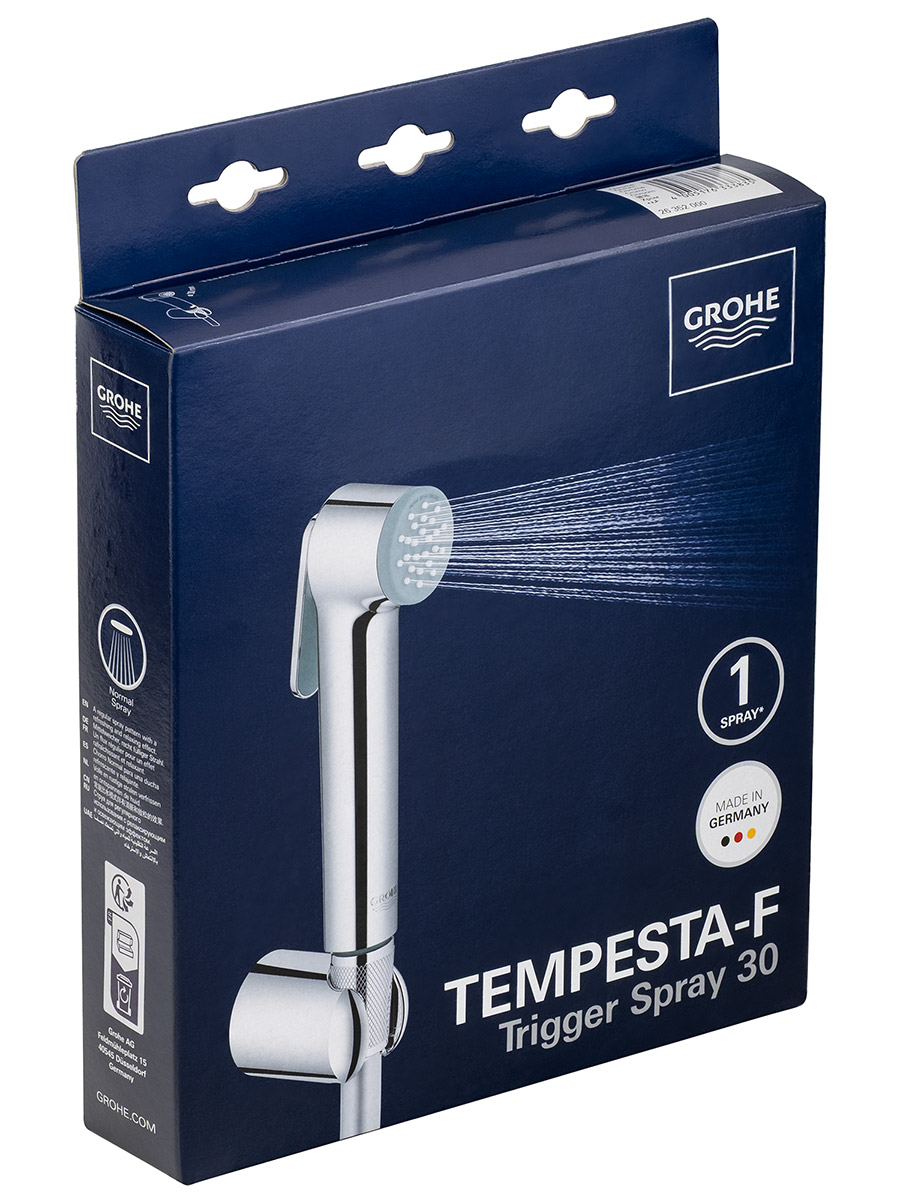 Grohe Tempesta-F 27513 001 Гигиенический душ со шлангом и держателем (шланг 1.25 м)