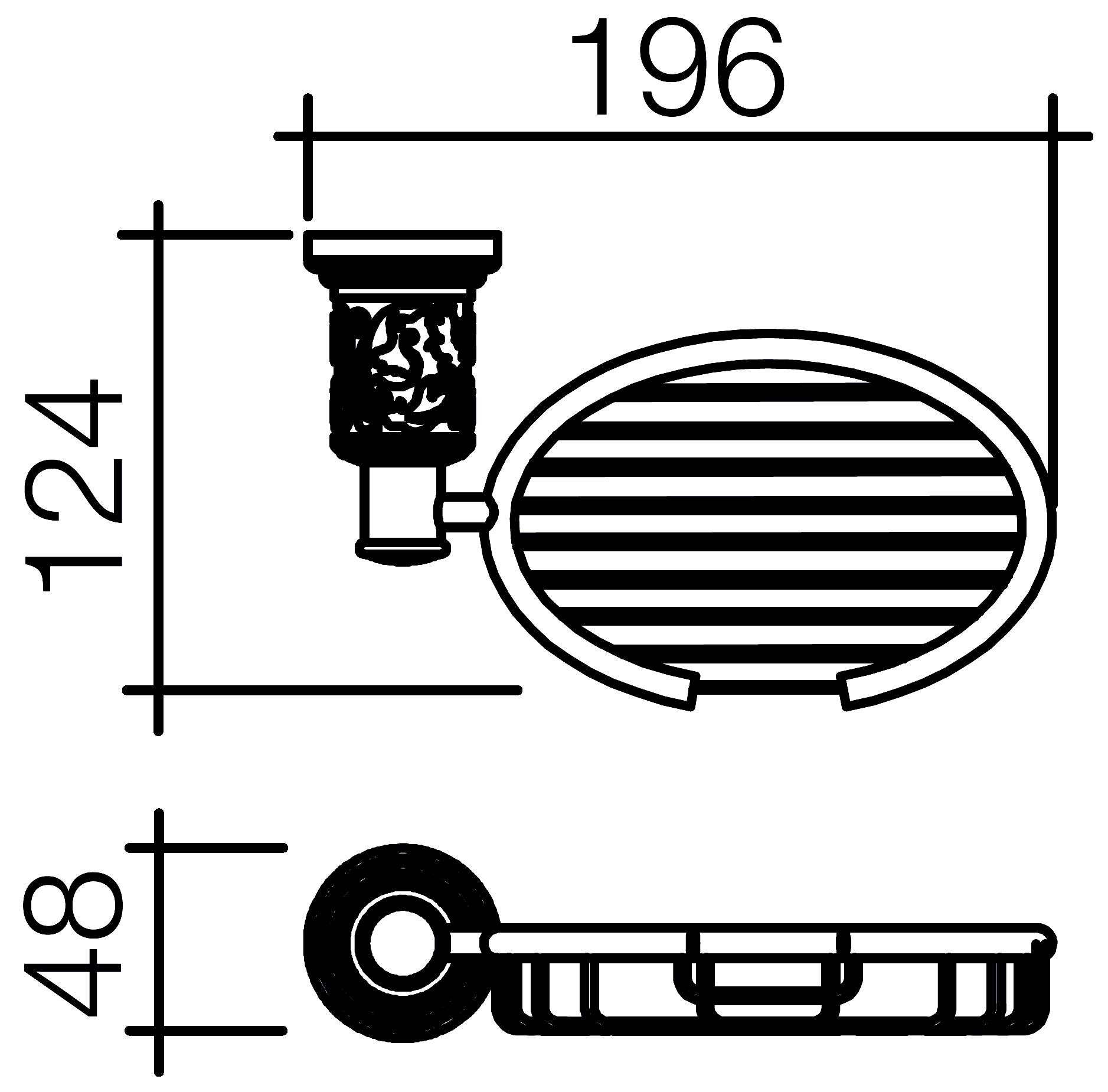 Schein Carving 7065009 Мыльница-решётка настенная