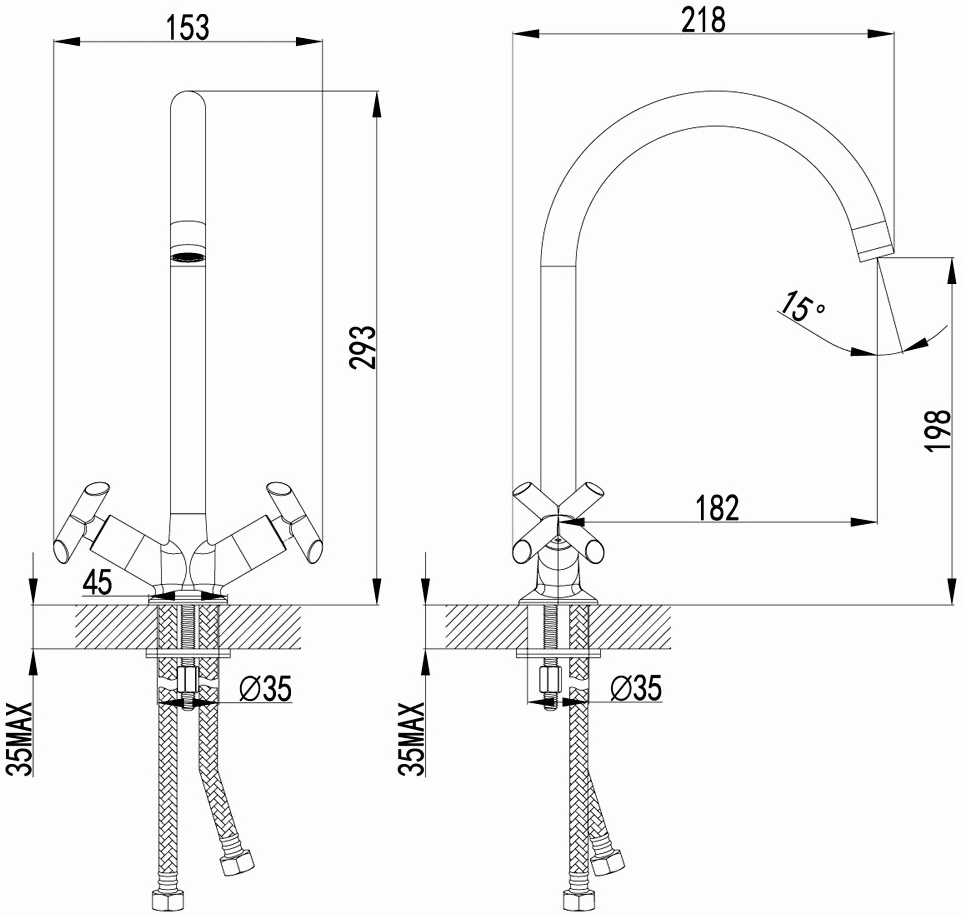 Lemark Practica LM7504C Смеситель для кухни