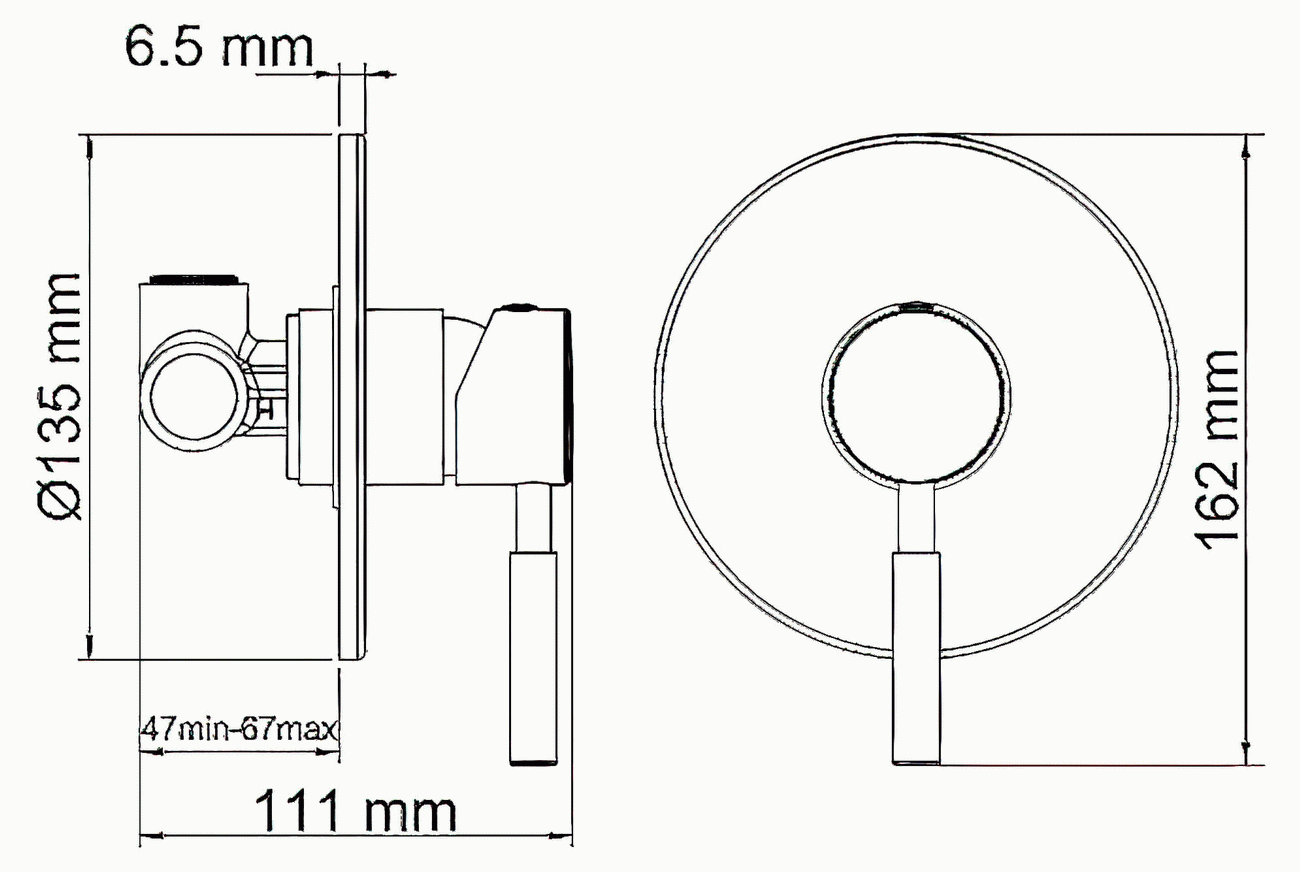 WasserKraft Main 4151 Встраиваемый смеситель для душа