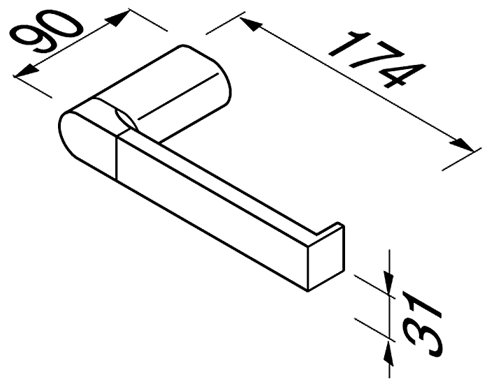 Geesa Wynk 914509-02 Держатель туалетной бумаги (открытый)