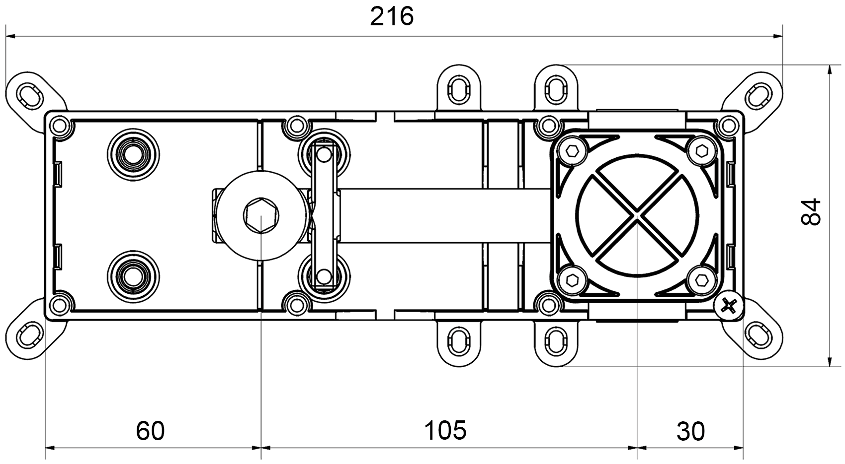 IB Rubinetti IB BOX INC206XXXN_19 Встроенная часть смесителя для раковины