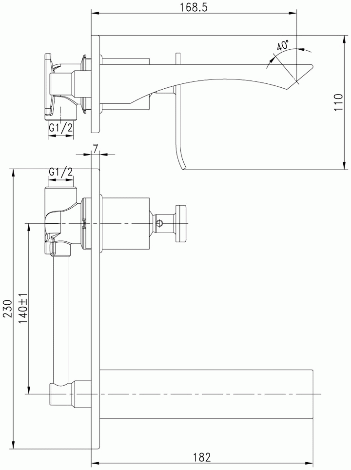 Lemark Contest LM5826CW Смеситель для раковины