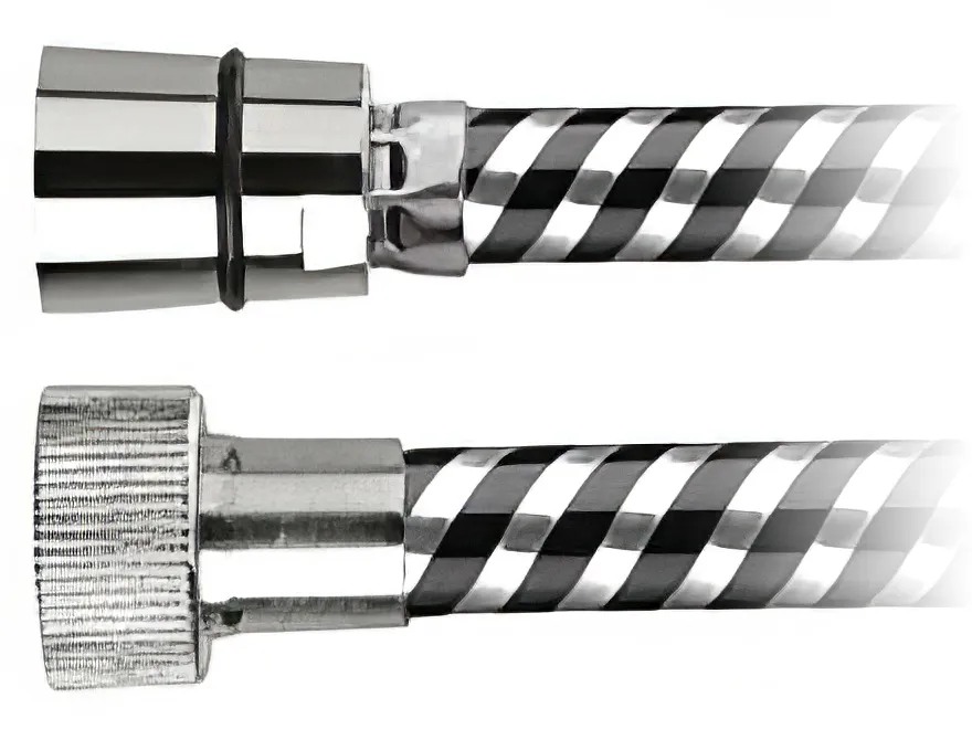 Remer 332CNNC150 Душевой шланг 1.5 м ПВХ (хром/чёрный)