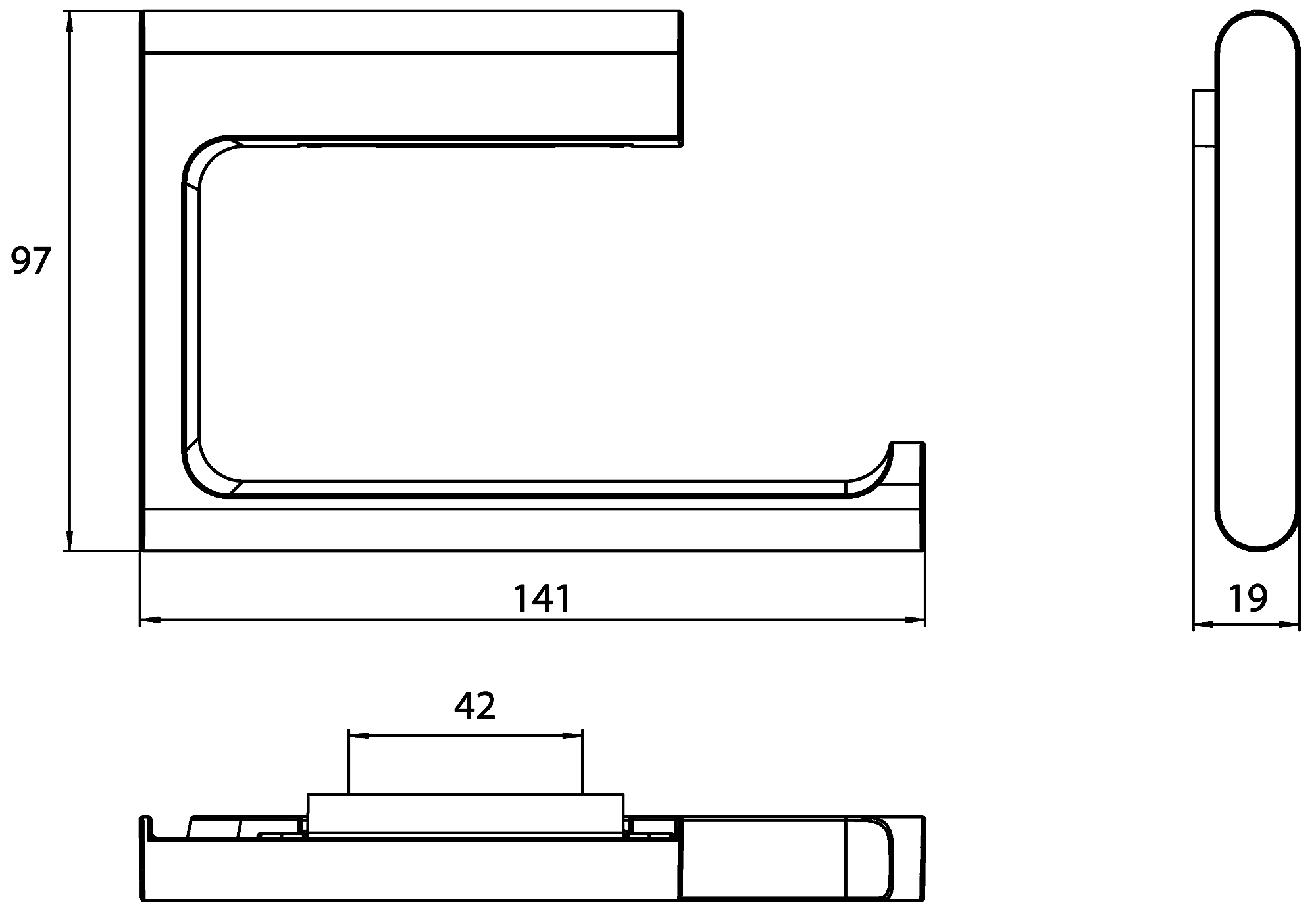 EMCO Flow 2700 001 00 Держатель туалетной бумаги