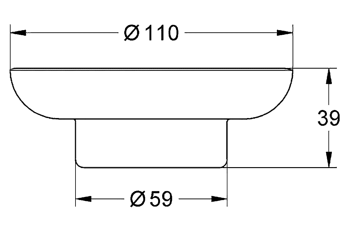 Grohe Essentials 40368 001 Мыльница (стекло)