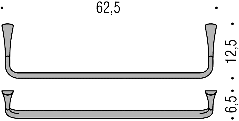 Colombo Land B2871 Полотенцедержатель 62.5 см