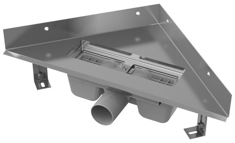 Alcaplast ARZ1 Угловой жёлоб для перфорированной решётки