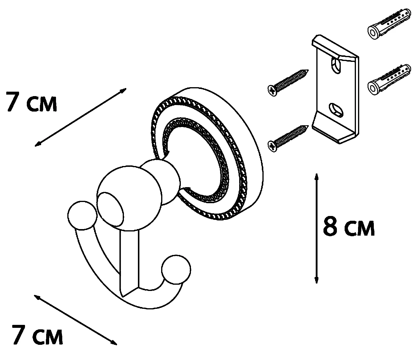 Fixsen Style FX-41105A Крючок двойной