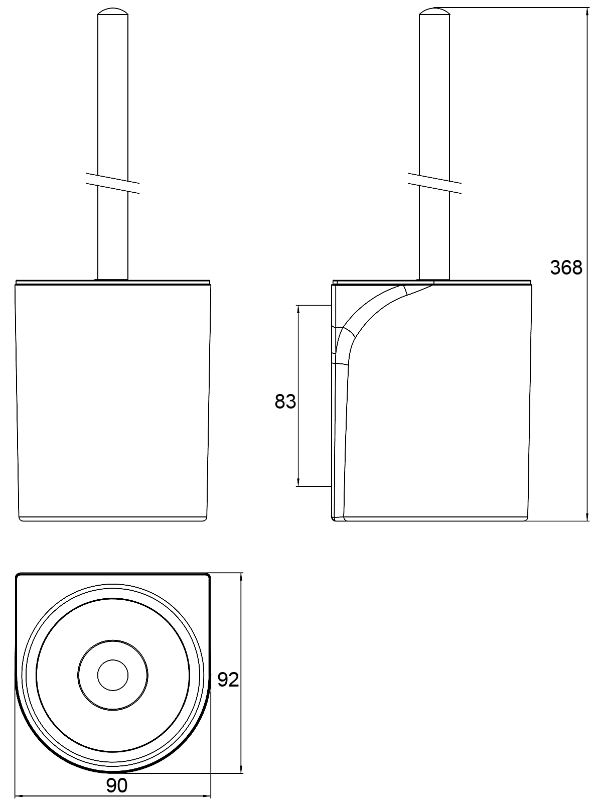 EMCO Flow 2715 001 00 Ёршик настенный