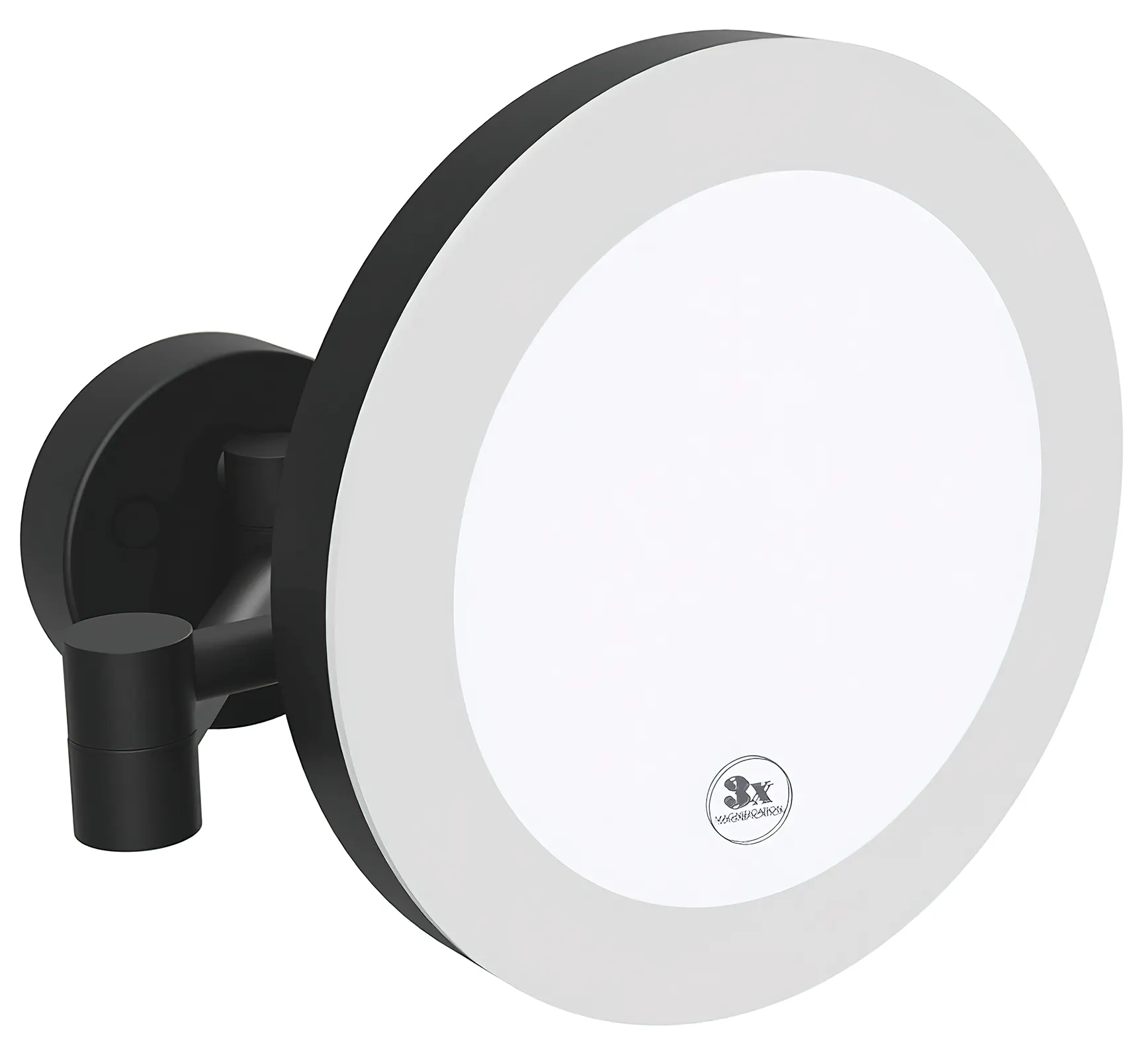 Bemeta Dark 116101770 Косметическое зеркало 3x настенное с LED подсветкой (чёрный)