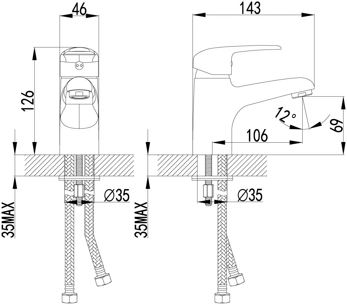 Lemark Pramen LM3306C Смеситель для раковины