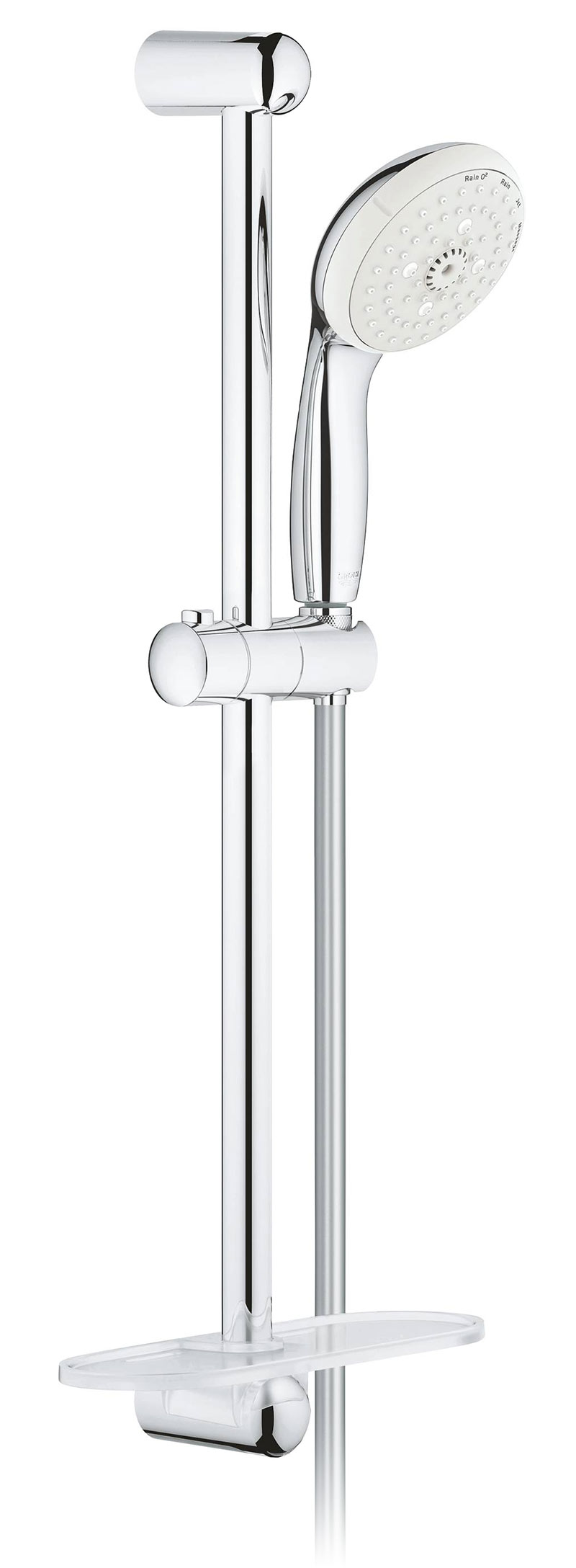 Grohe New Tempesta 28593 002 Душевой гарнитур IV режима с полочкой (штанга 0.6 м)