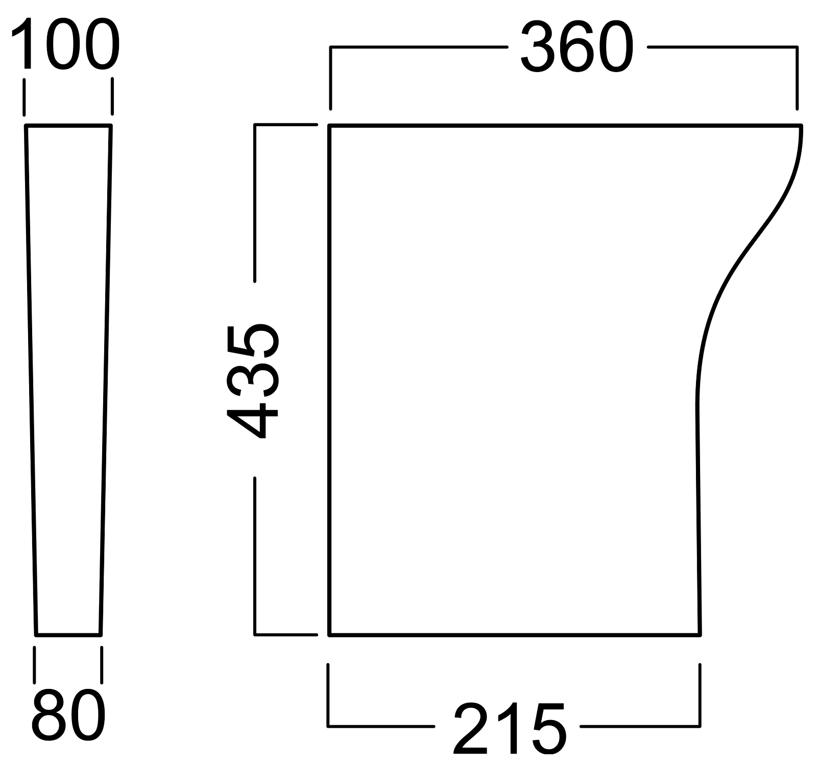 Hatria Y1VC Колонна для раковины Y1VD (1 шт.)