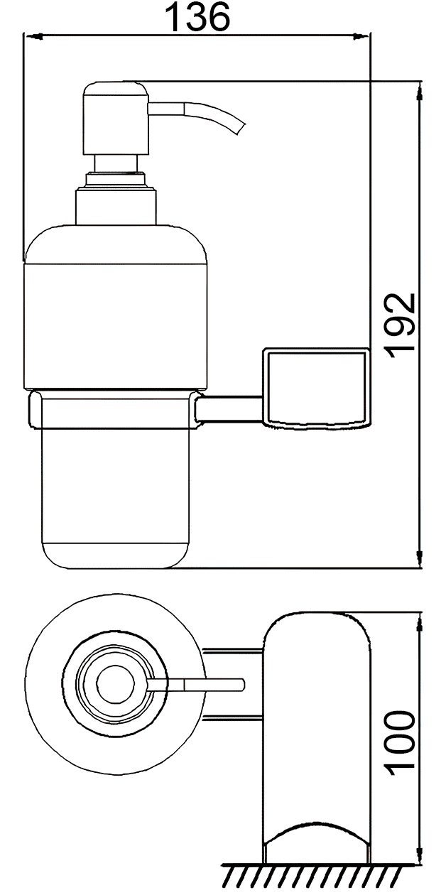 RUSH Thira TR36810 Диспенсер настенный