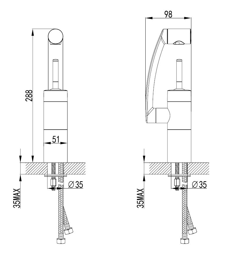 Damixa Arc 290217464 Смеситель для раковины