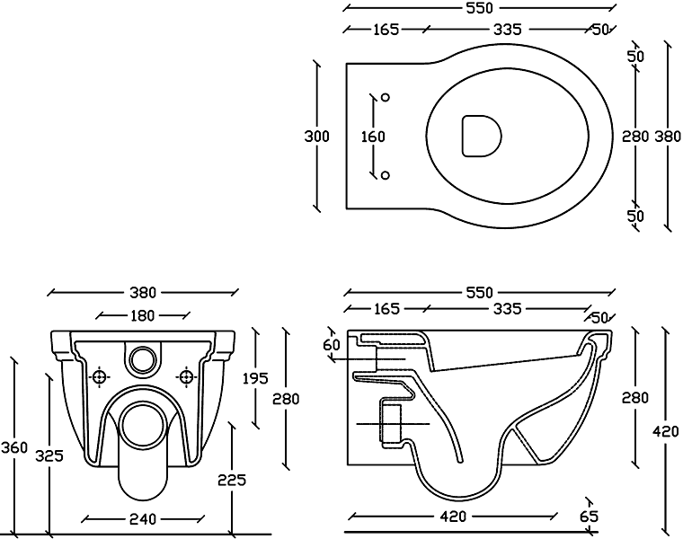 Galassia Ethos 8439/8413 Унитаз подвесной с сидением и крышкой