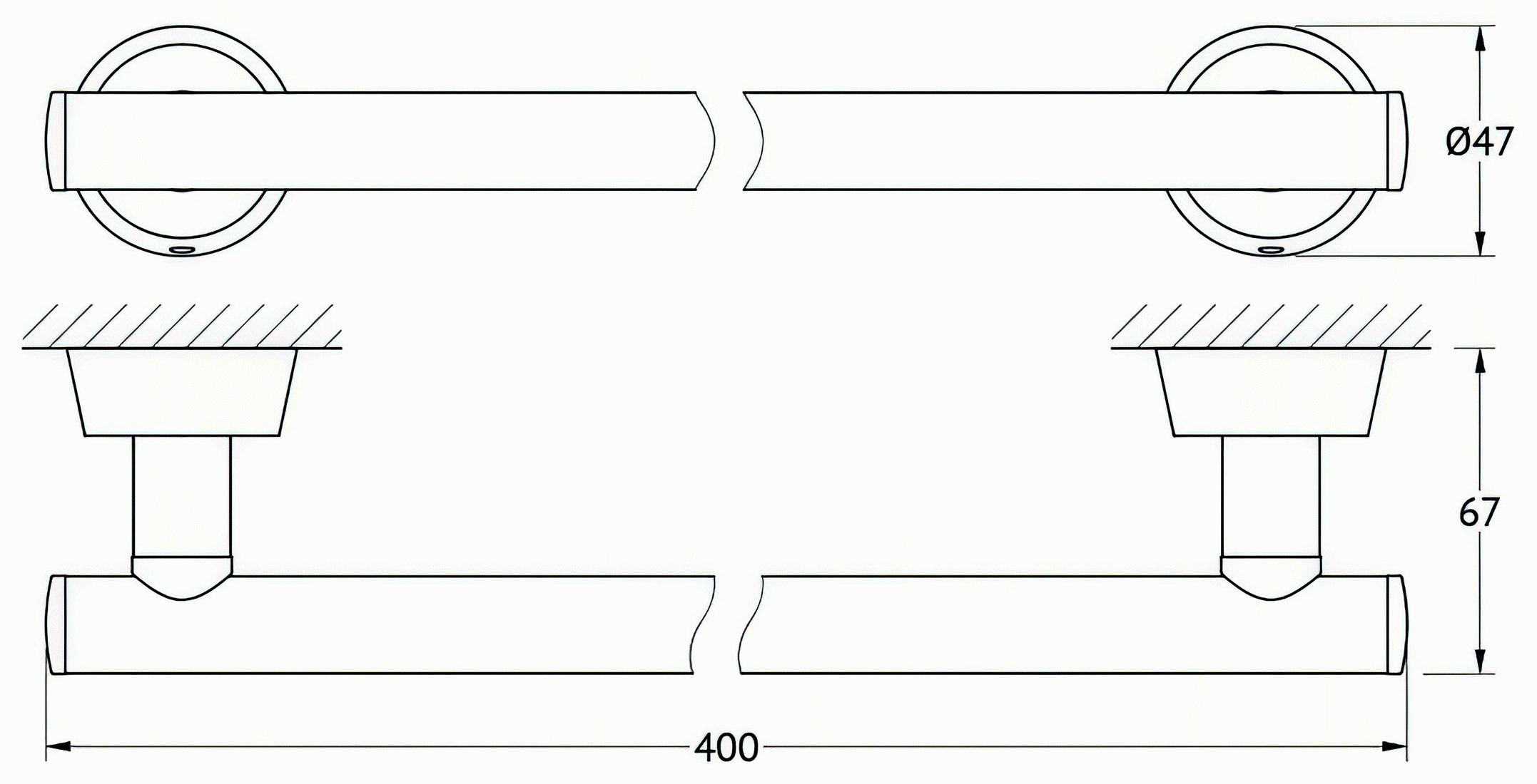 FBS Vizovice VIZ030 Полотенцедержатель 40 см