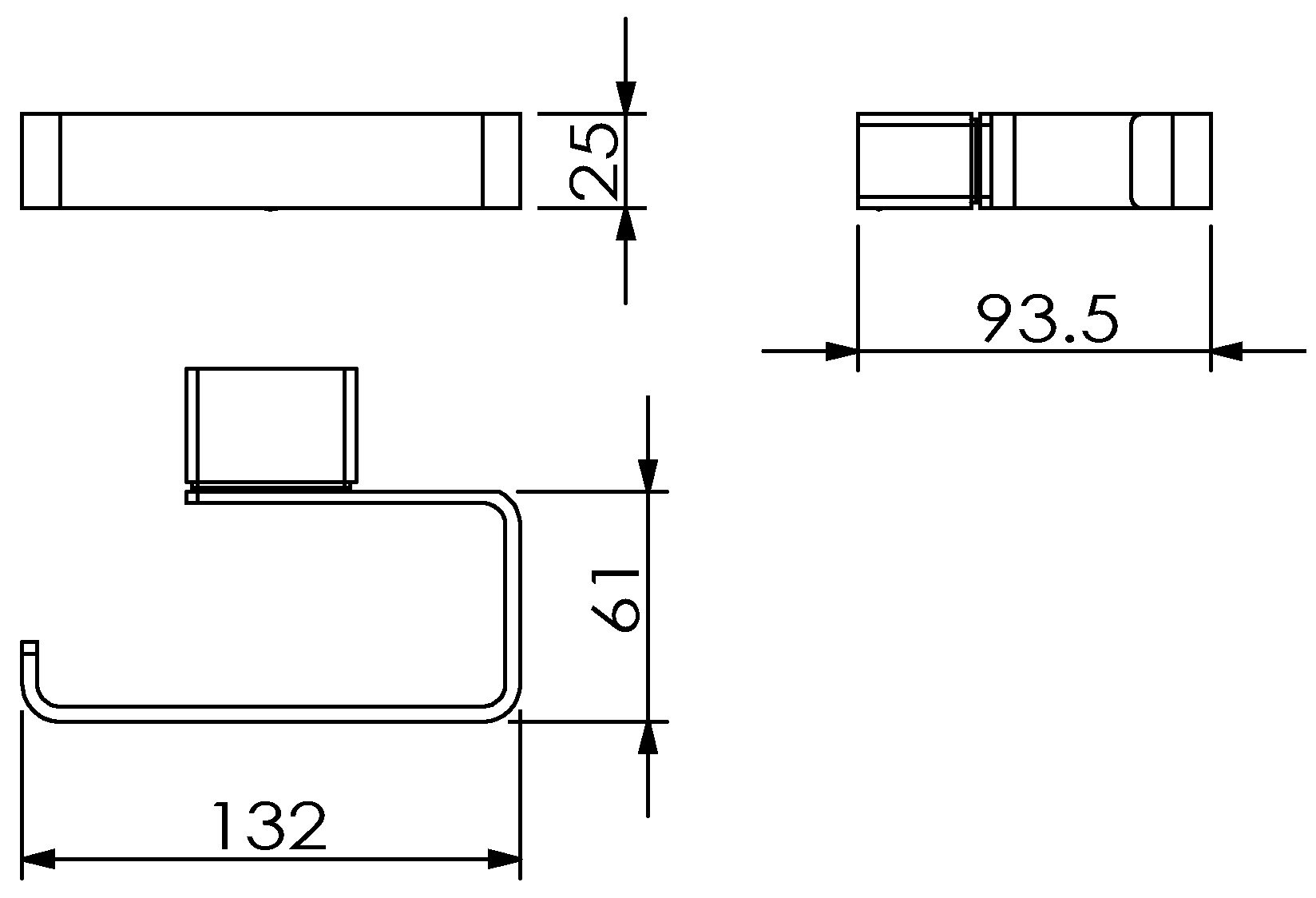 Langberger Vico 11343A Держатель туалетной бумаги (хром)