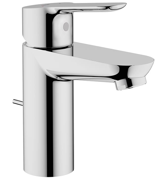 Grohe BauEdge 23328 000 Смеситель для раковины с донным клапаном