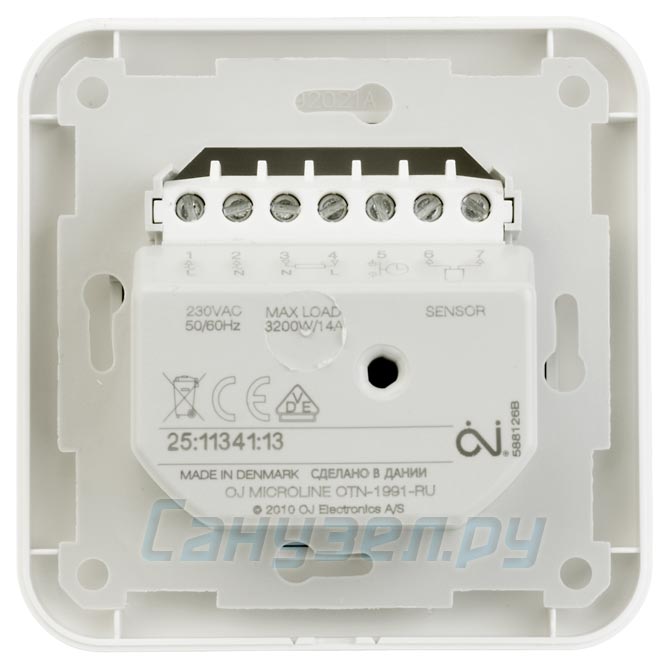 OJ Electronics OTN-1991-RU Терморегулятор с датчиком температуры