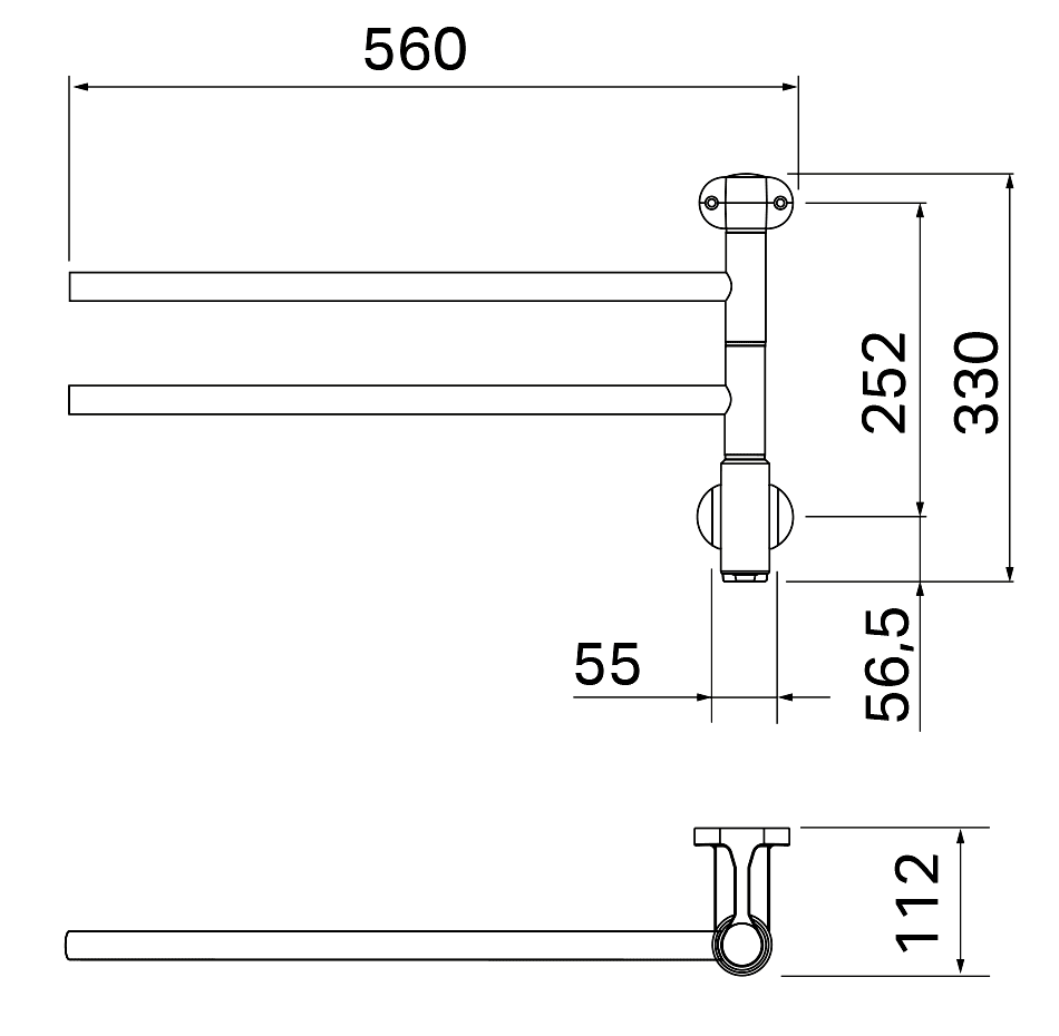 PAX Flex I 2/550 24-2015  Электрический полотенцесушитель 20 Вт