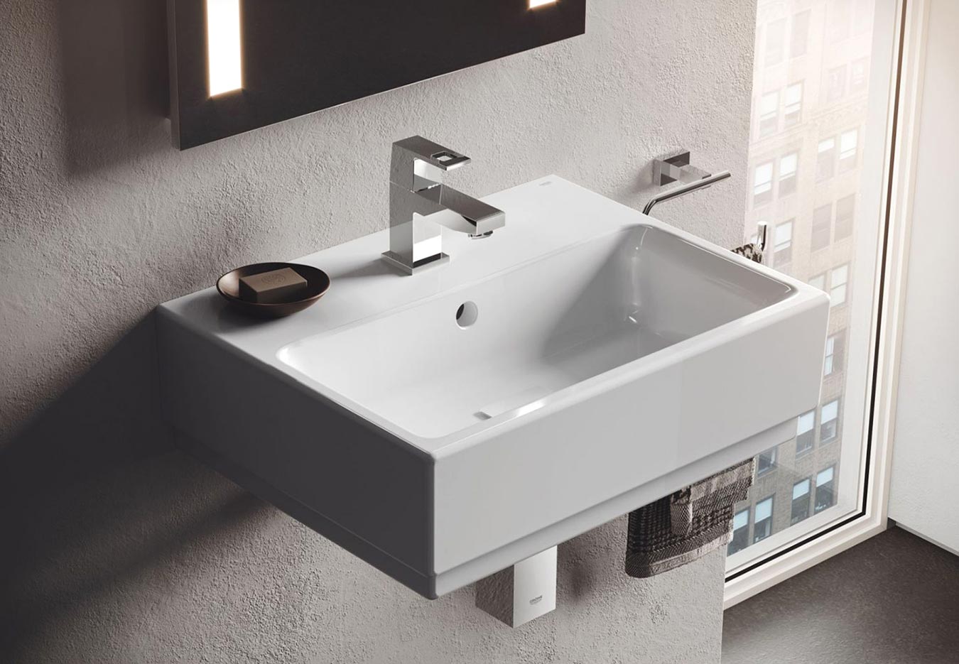 Grohe Cube Ceramic 39483 00H Мини-раковина 458x350