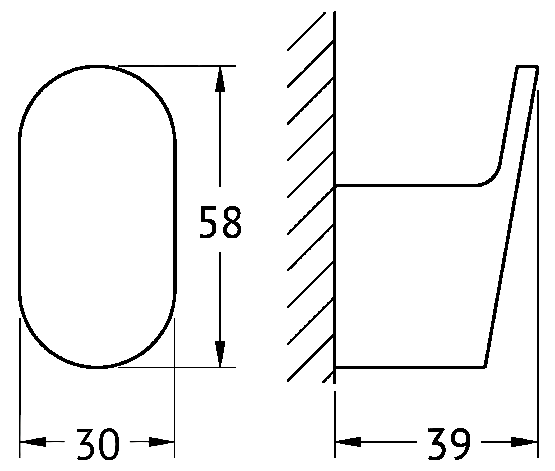 ArtWelle Schwarz 7715 Крючок (чёрный)