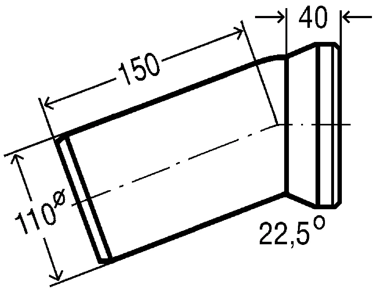 Viega 101855 Фановая труба для унитаза 22.5° Ø110 (3813)