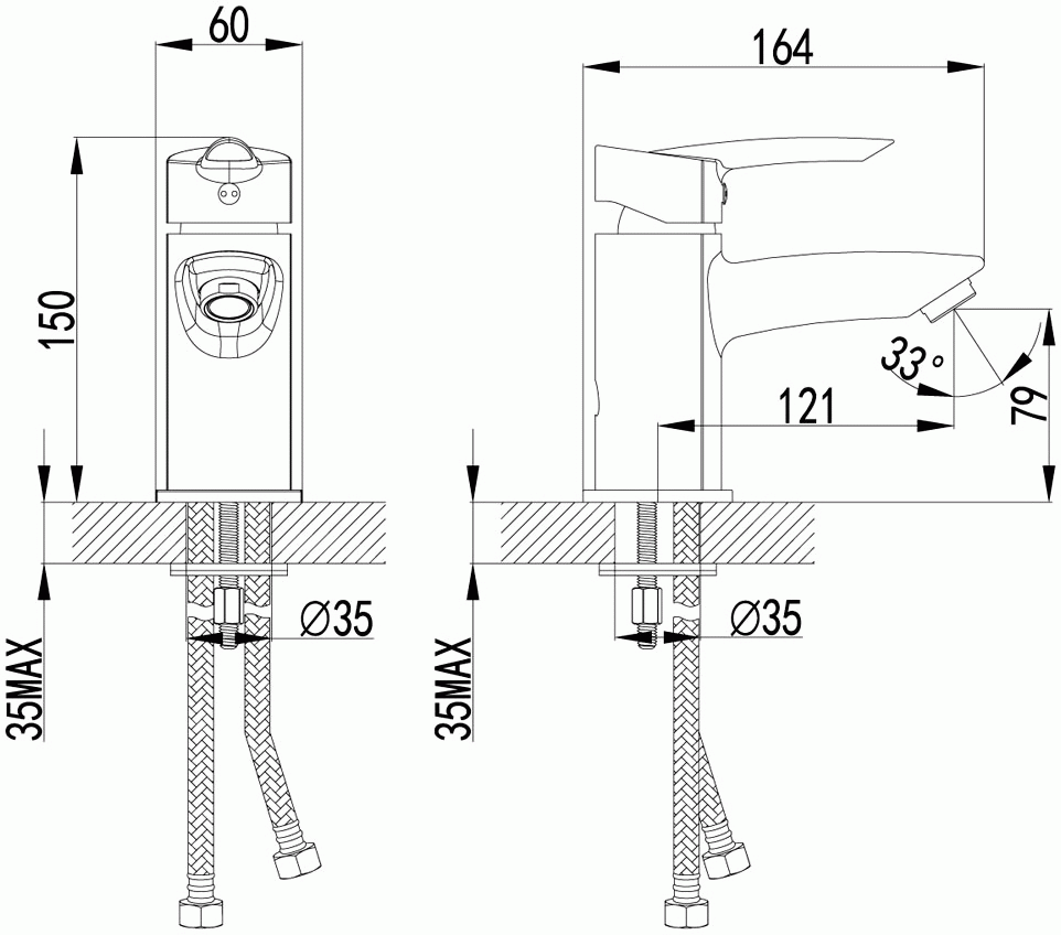 Lemark Mars LM3506C Смеситель для раковины