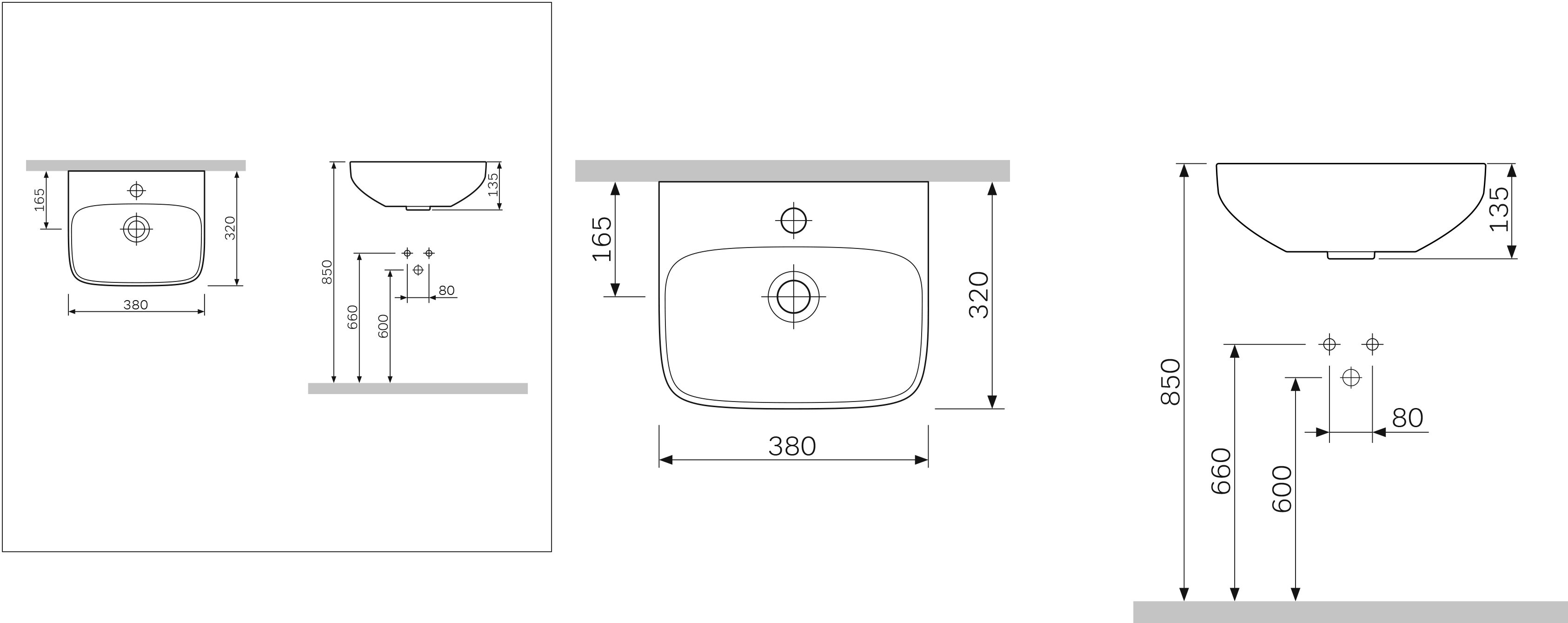 AM·PM Inspire C504811WH Раковина 380x320