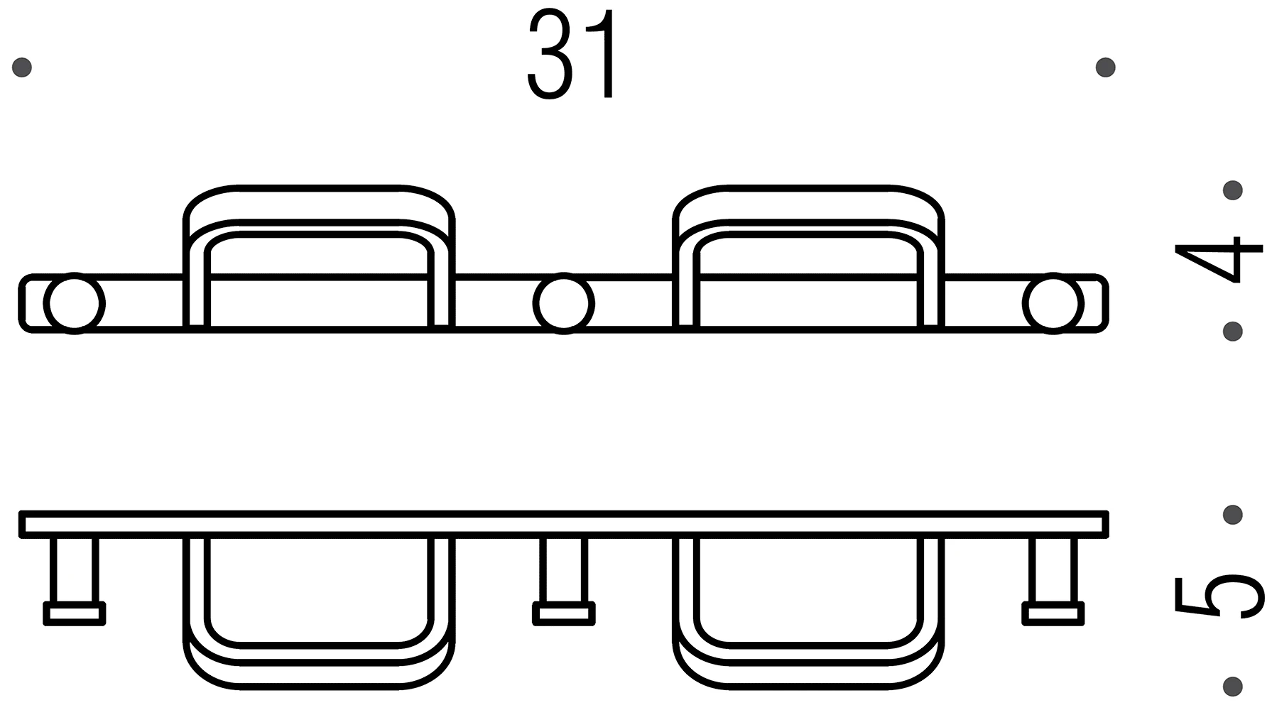 Colombo Time W4237 Планка с крючками