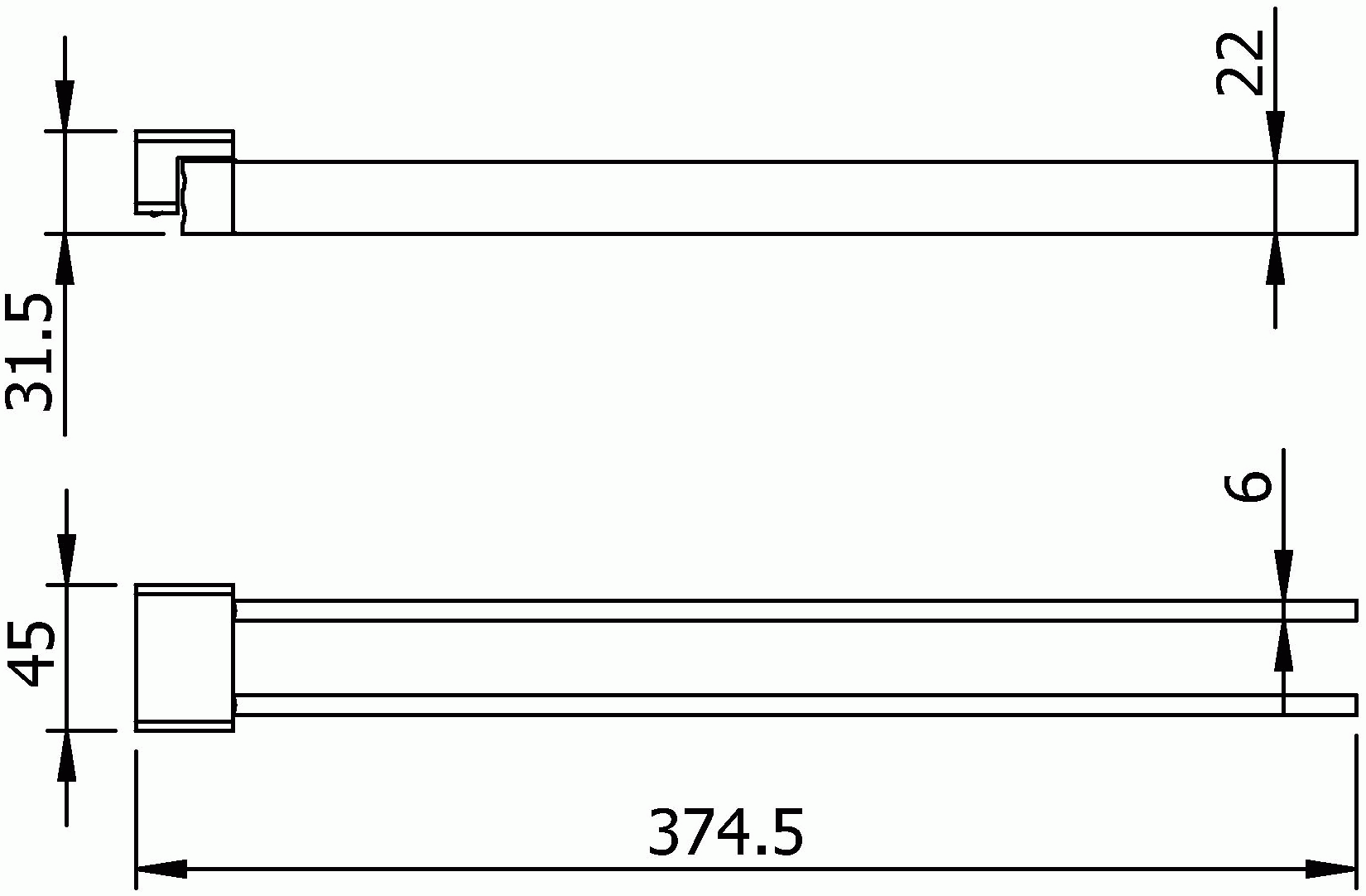 Langberger Vico 11308A Полотенцедержатель двойной поворотный