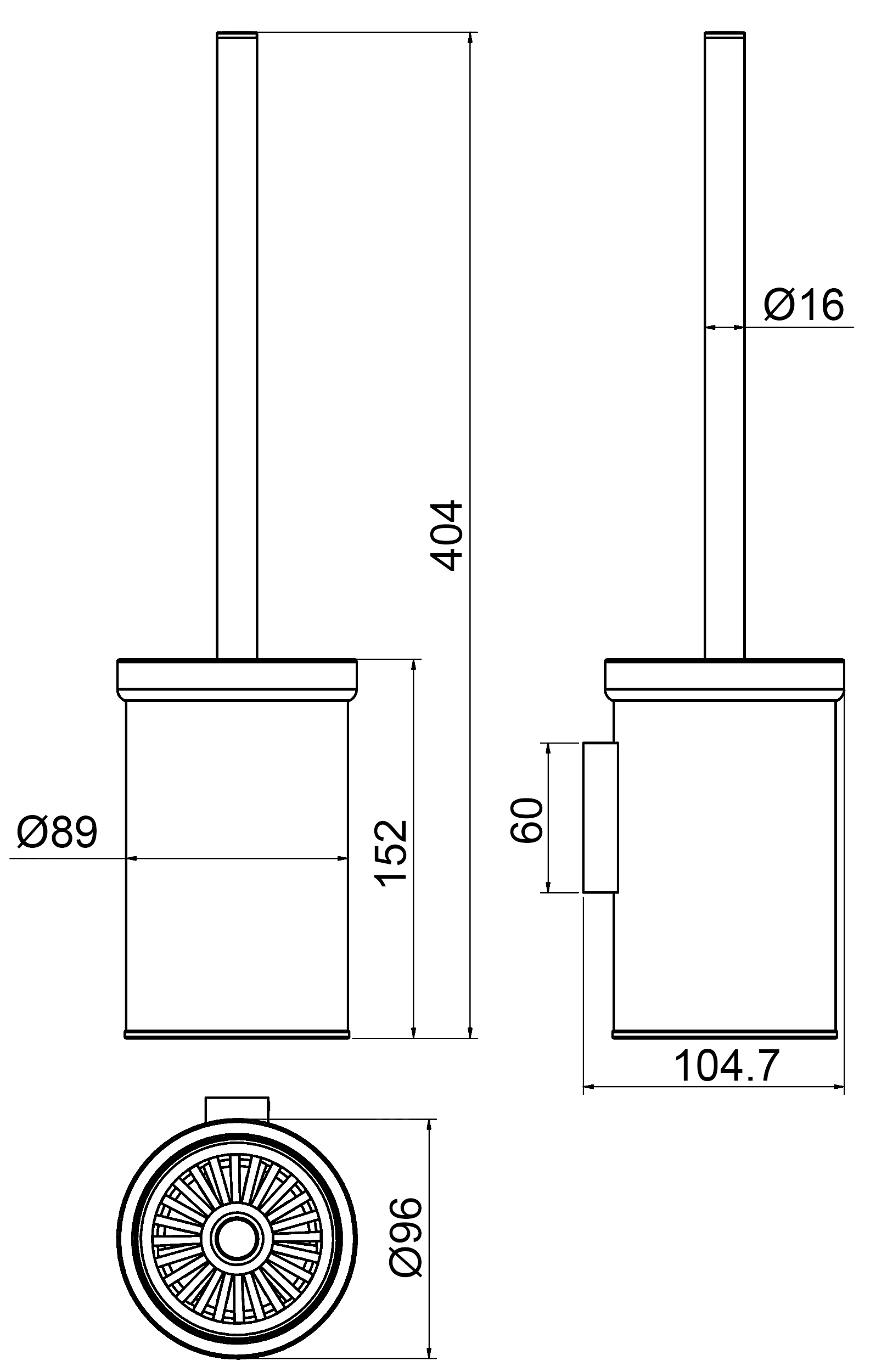 Langberger Lugano 70225A Ёршик настенный