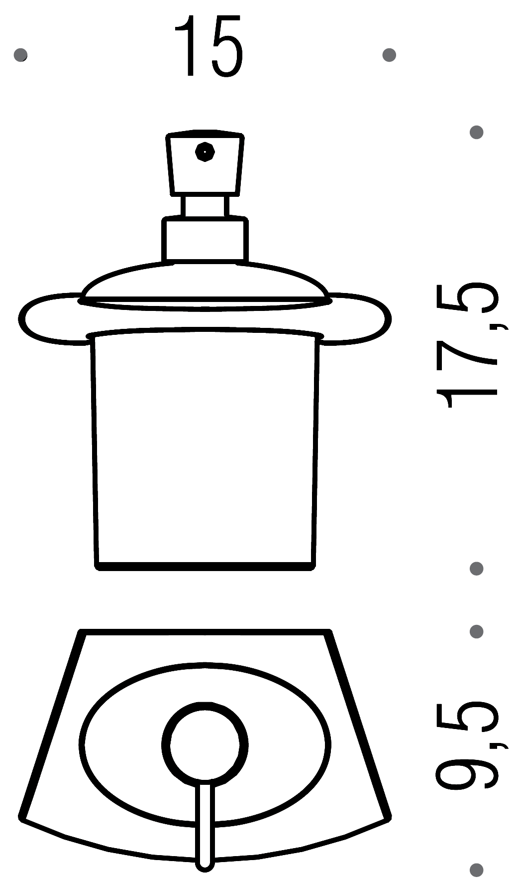 Colombo Land B9318 Диспенсер для жидкого мыла
