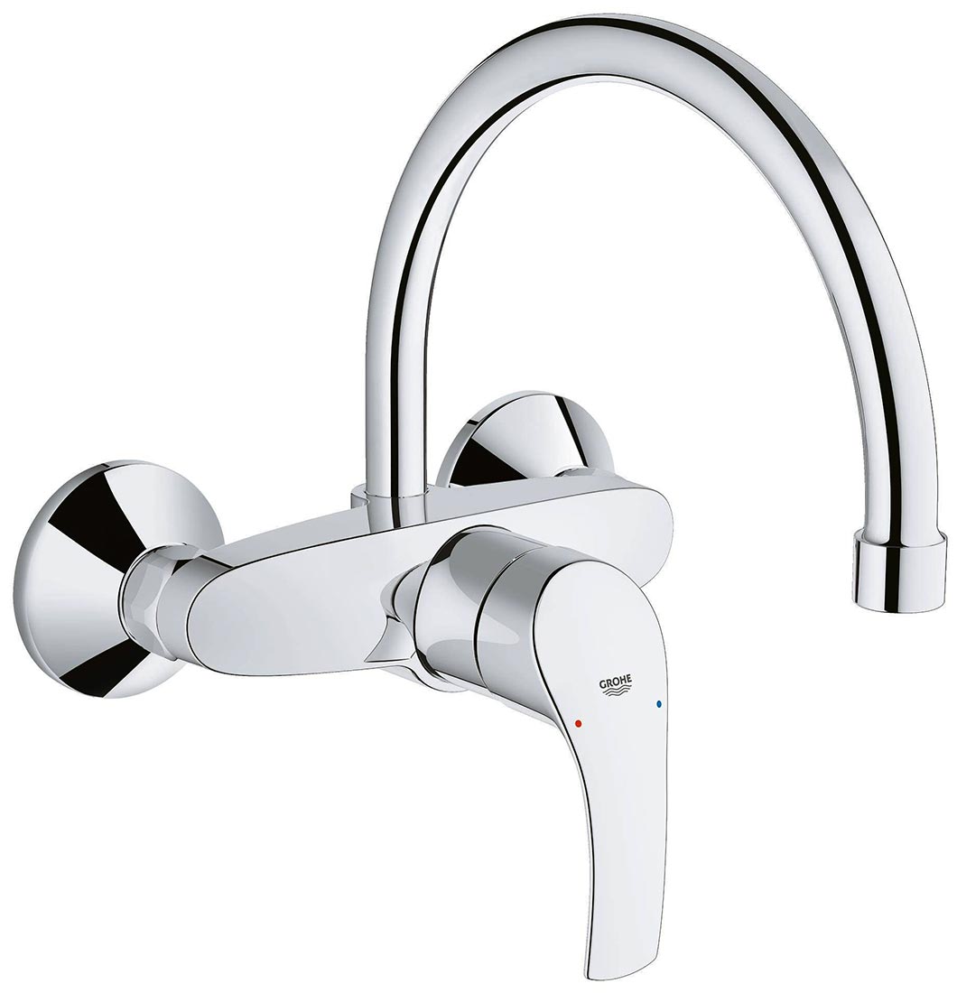 Grohe Eurosmart 32482 002 Смеситель кухонный настенный (верхний излив)