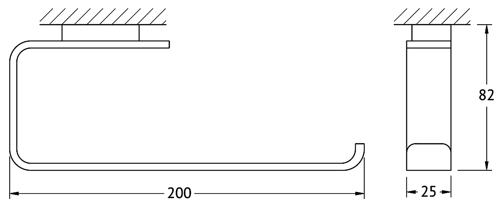 Artwelle Regen 8313 Полотенцедержатель 20 см (хром)