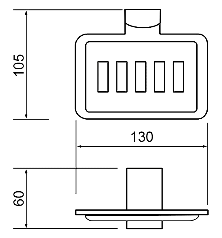 WasserKraft Leine K-5069 Мыльница настенная (металл)