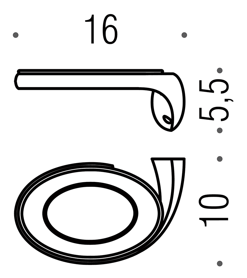 Colombo Link B2401 SX Мыльница настенная (левая)